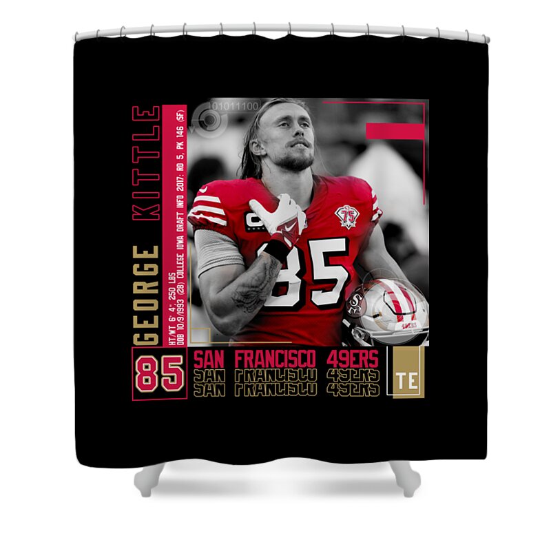 George Kittle Shower Curtains