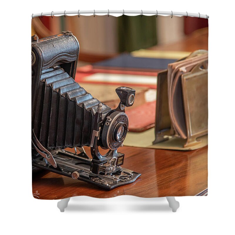 George Eastman. George Eastman House Shower Curtain featuring the photograph George's Camera by Regina Muscarella