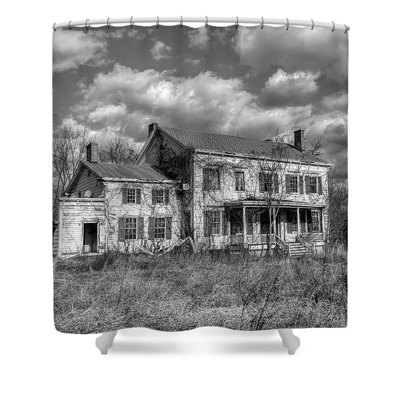 Voorhees Farm Shower Curtain featuring the photograph Ghost House by David Letts