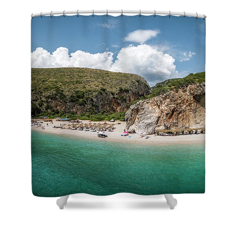 Vlora City Shower Curtain featuring the photograph Life Is a Beach #1 by Ari Rex