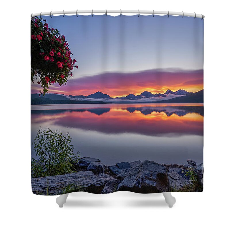 Awe Shower Curtain featuring the photograph Glacier National Park by Brian Kamprath