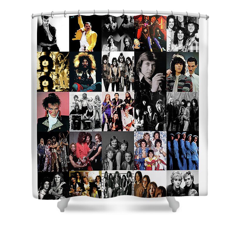 Glam Rock Shower Curtain featuring the photograph Glam Rock - 1970's by Doc Braham