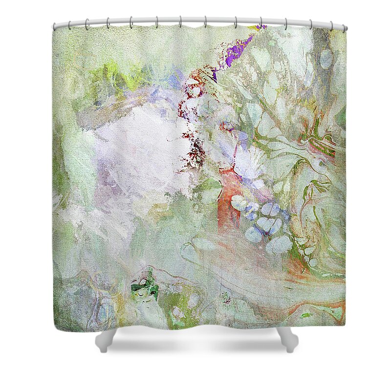 Abstract Shower Curtain featuring the photograph Glass Wing by Karen Lynch