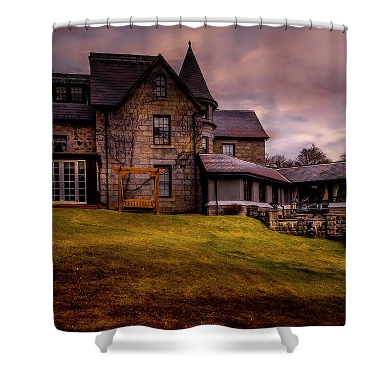 Glenspean Lodge Shower Curtain featuring the photograph Glenspean Lodge by Chris Boulton