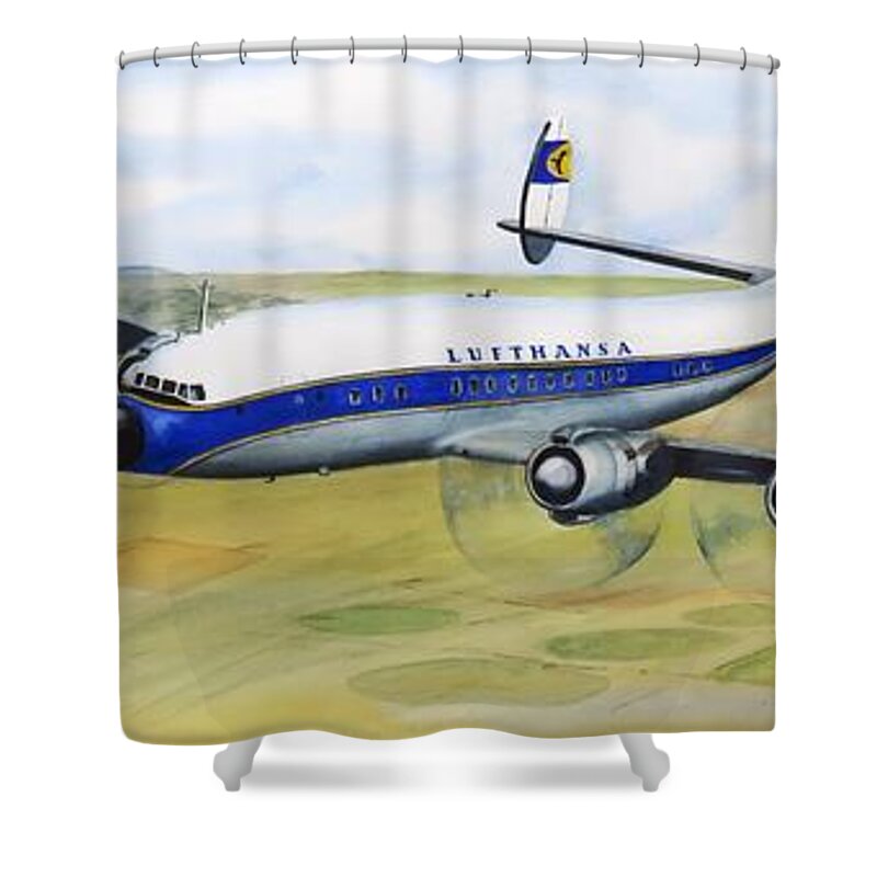 Connie Shower Curtain featuring the painting Glory Days by Joseph Burger