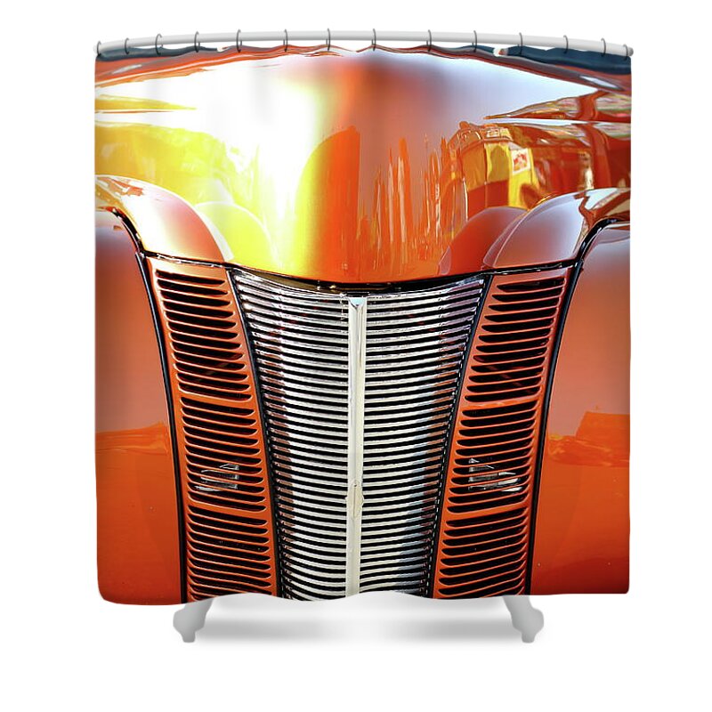 Car Shower Curtain featuring the photograph Glowing by Lens Art Photography By Larry Trager