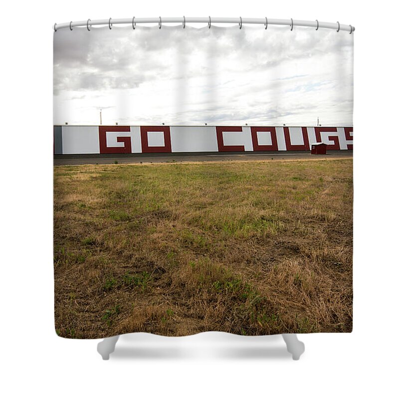 Go Cougs Shower Curtain featuring the photograph Go Cougs by Tom Cochran