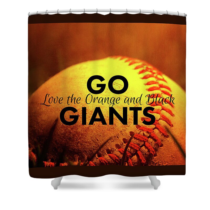 Photography Shower Curtain featuring the digital art Go Giants by Terry Davis