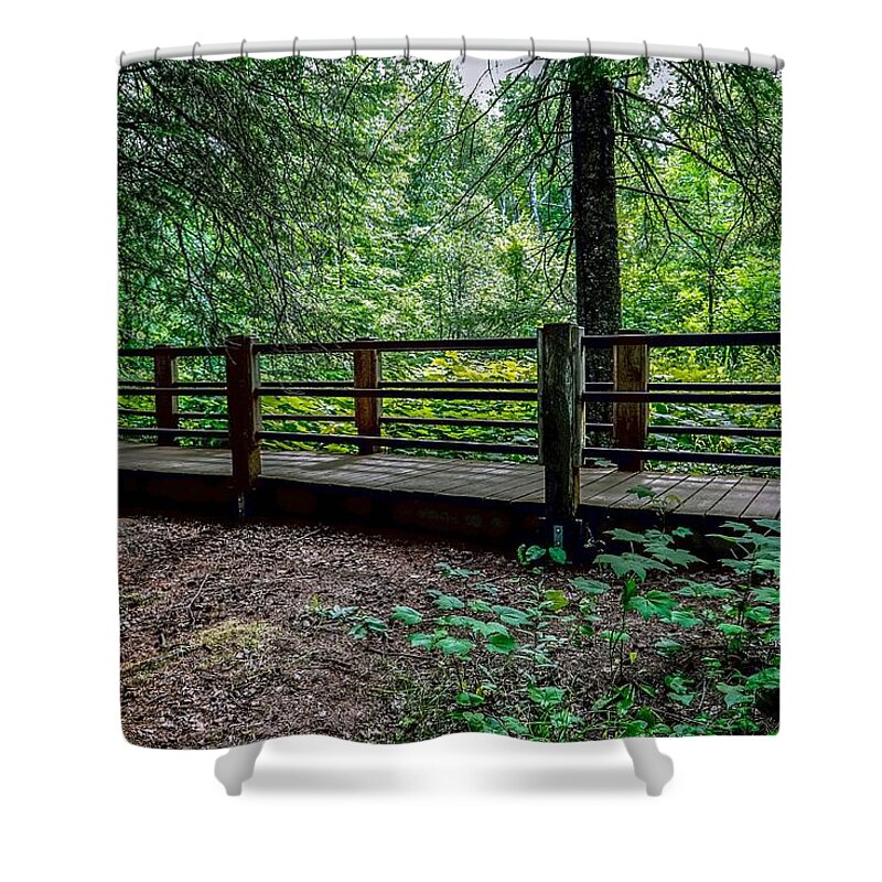 Gooseberry River Shower Curtain featuring the photograph Go Take A Hike by Susan Rydberg