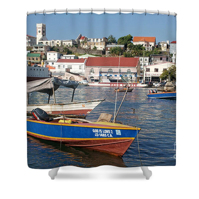 God Is Love Shower Curtain featuring the photograph God Is Love by David Birchall