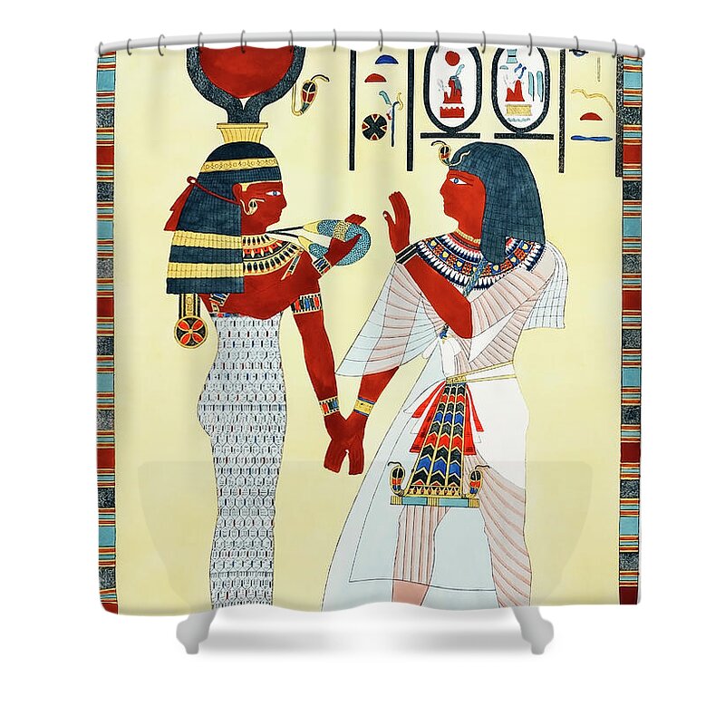 Goddess Drawings Shower Curtains