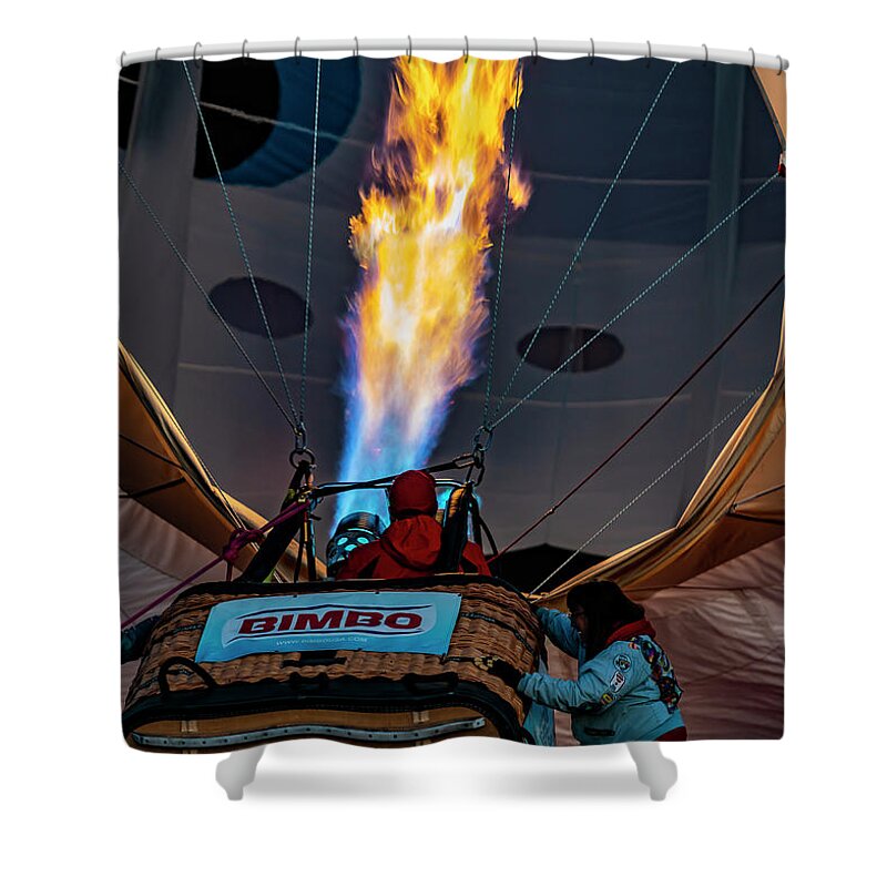 Balloon Shower Curtain featuring the digital art Going Hot by Todd Tucker