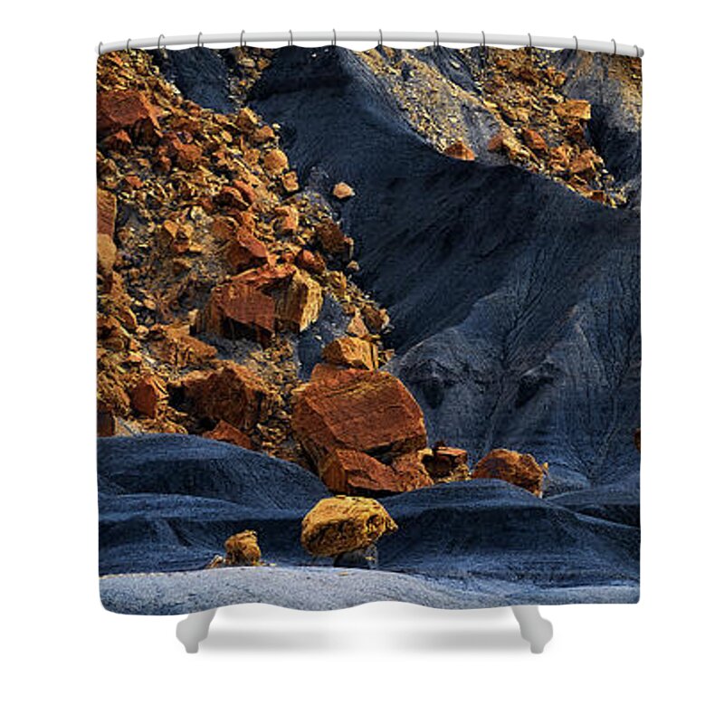 50s Shower Curtain featuring the photograph Gold Rush by Edgars Erglis