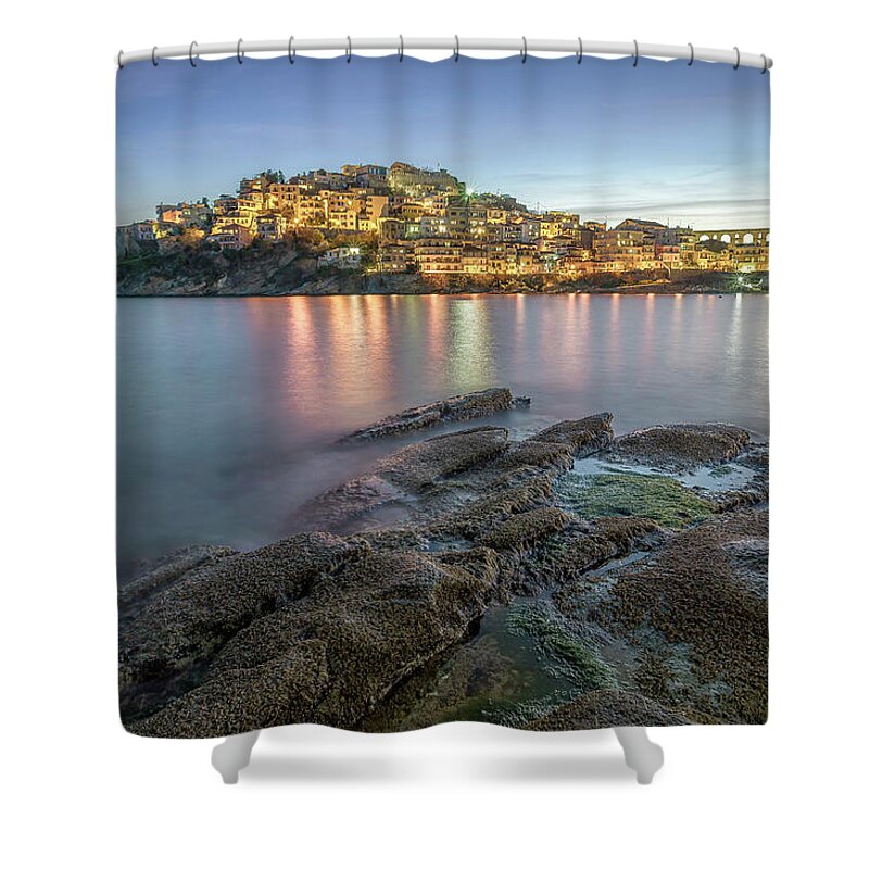 Kavala Shower Curtain featuring the photograph Golden Brown by Elias Pentikis