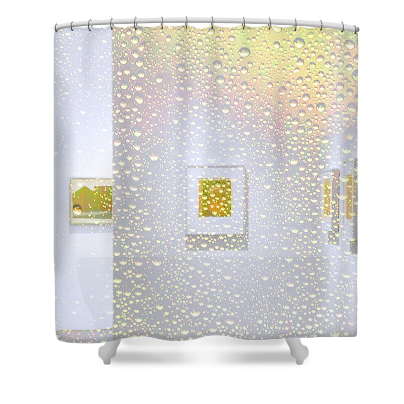 Abstracts Shower Curtain featuring the photograph Golden Dreams by Marilyn Cornwell