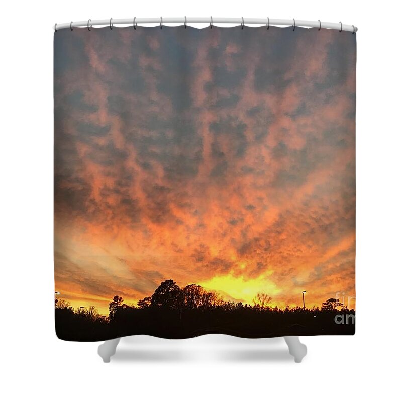 Sunset Shower Curtain featuring the photograph Good Evening Sunset by Catherine Wilson