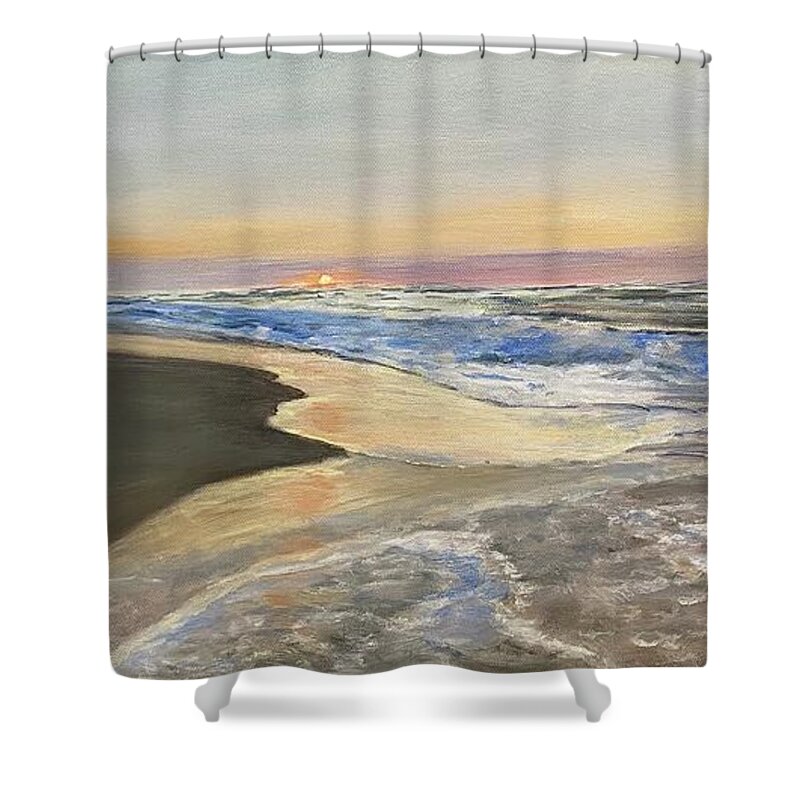 Painting Shower Curtain featuring the painting Good Morning by Paula Pagliughi