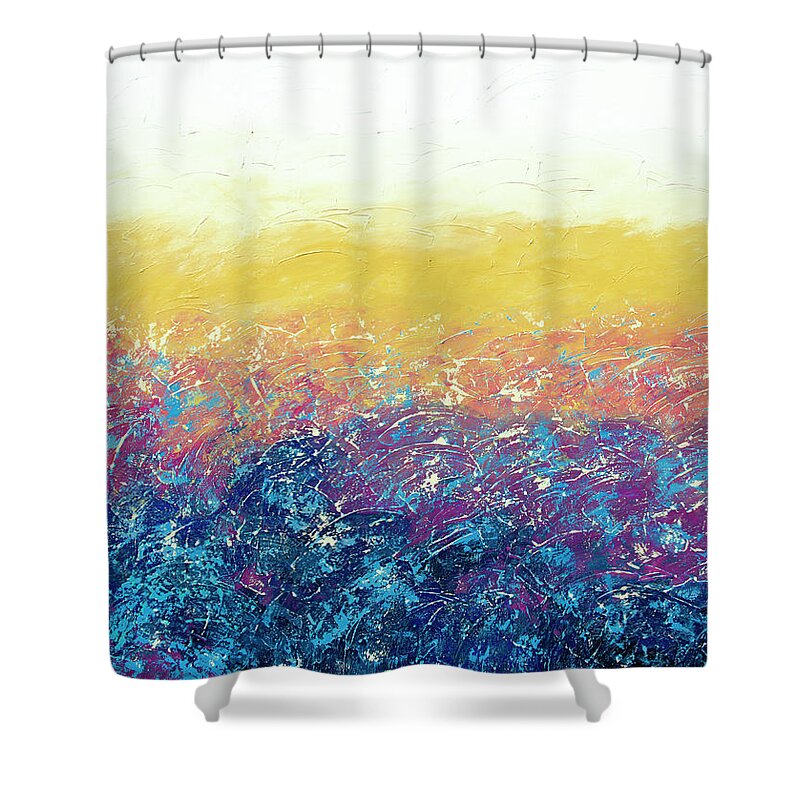  Shower Curtain featuring the painting Goodness by Linda Bailey