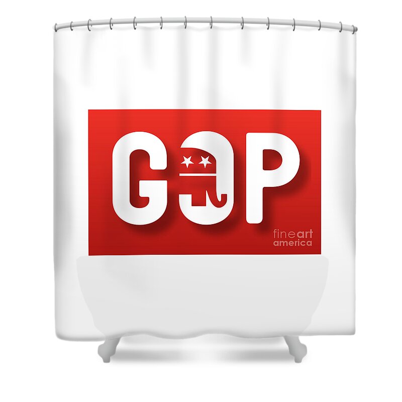 Gop Poster Shower Curtain featuring the photograph GOP by Action