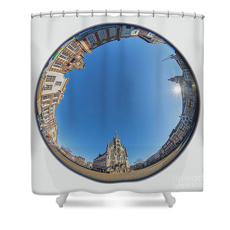 Gouda Shower Curtain featuring the photograph Gouda Mandala by Casper Cammeraat