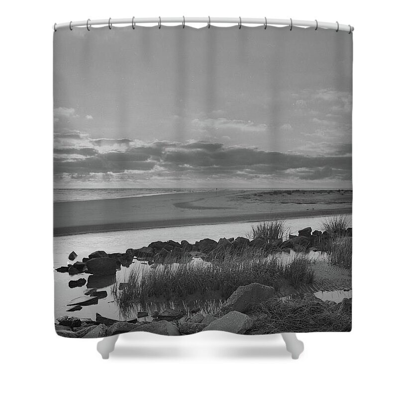 Atlantic Ocean Shower Curtain featuring the photograph Gould's Inlet at dawn, St. Simons Island by John Simmons