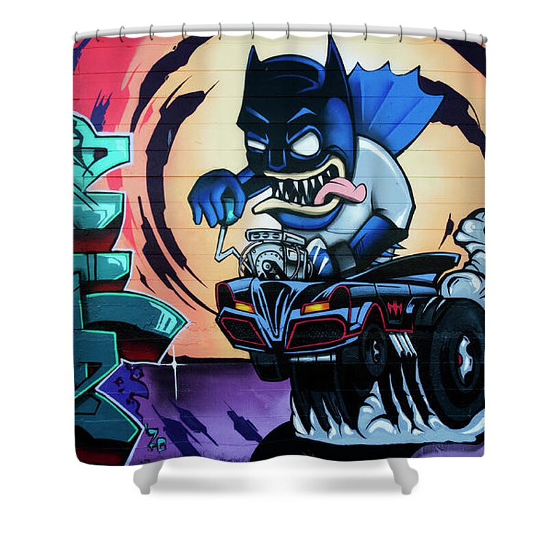 Photographic Art Shower Curtain featuring the photograph Graffiti Masters 12 by Bob Christopher