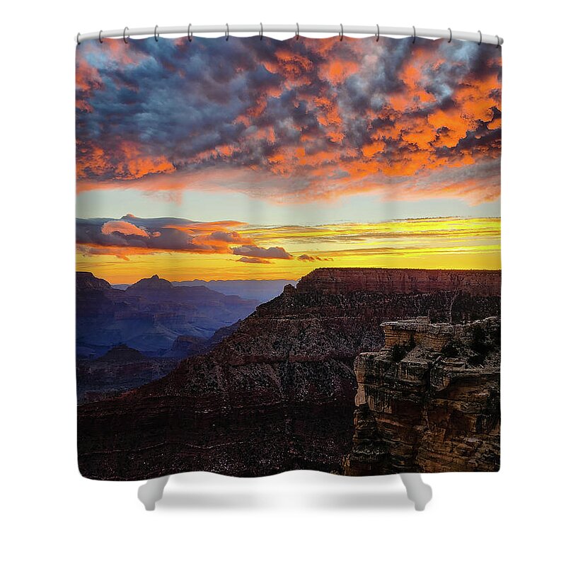 Grand Canyon Shower Curtain featuring the photograph Grand Canyon Sunrise by Susie Loechler