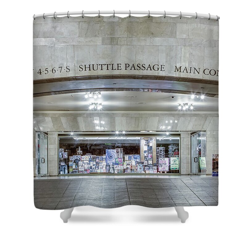 Grand Central Terminal Shower Curtain featuring the photograph Grand Central Shuttle Passage by Susan Candelario