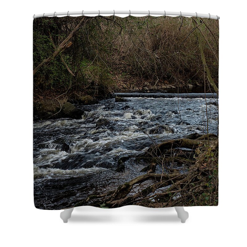 Great Falls Shower Curtain featuring the photograph great falls - Rockingham - 02 by Flees Photos