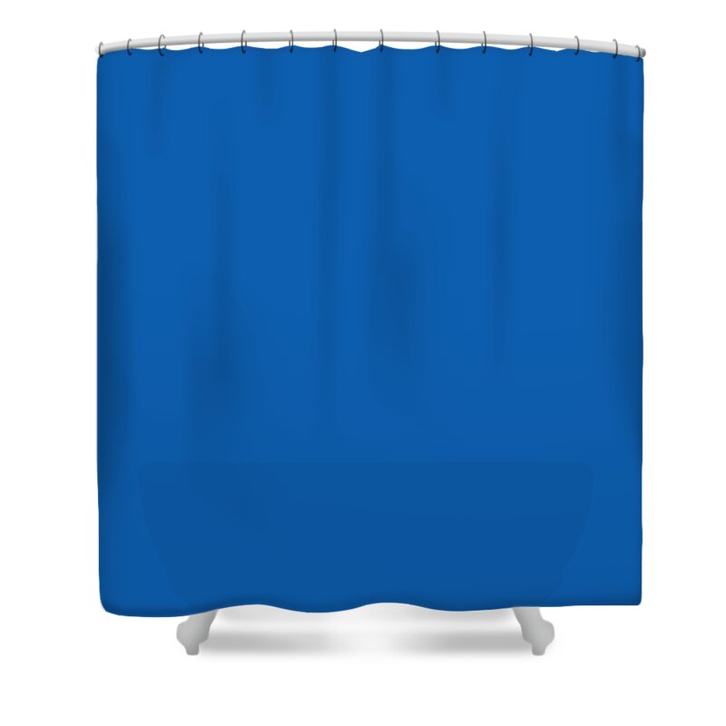 Greek Flag Blue Shower Curtain featuring the digital art Greek Flag Blue by TintoDesigns