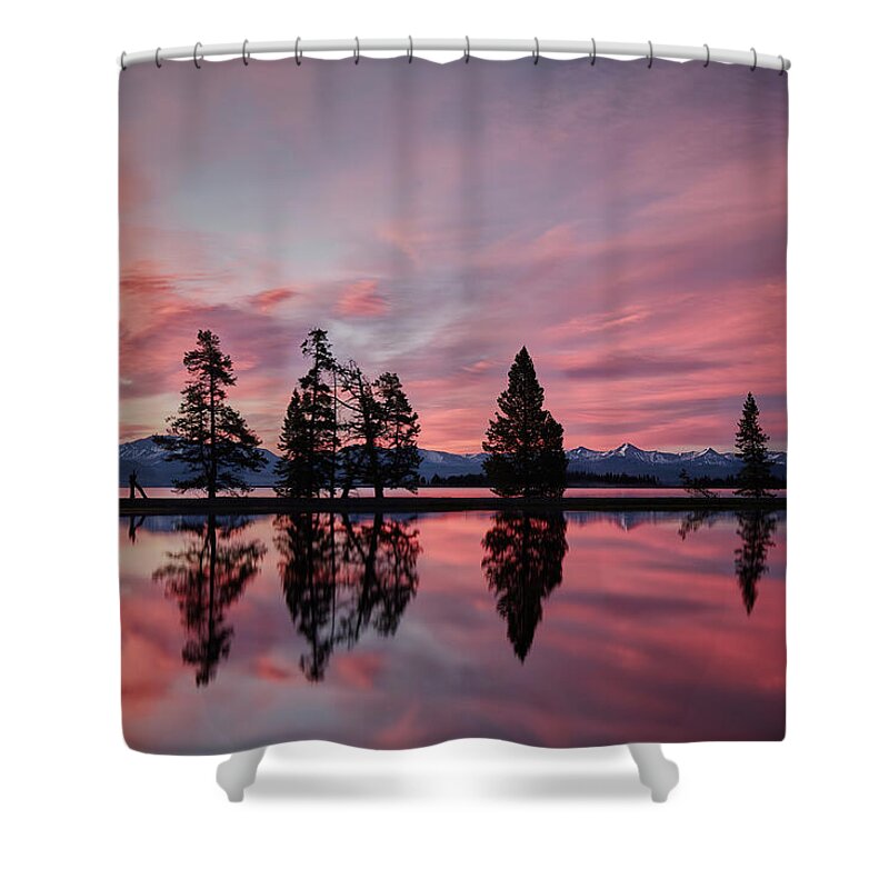  Shower Curtain featuring the photograph Gull Point at Sunrise by Jon Glaser