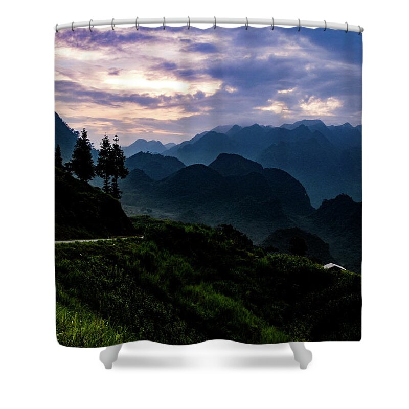 Ha Giang Shower Curtain featuring the photograph Borderlands - Ha Giang Loop Road, Northern Vietnam by Earth And Spirit