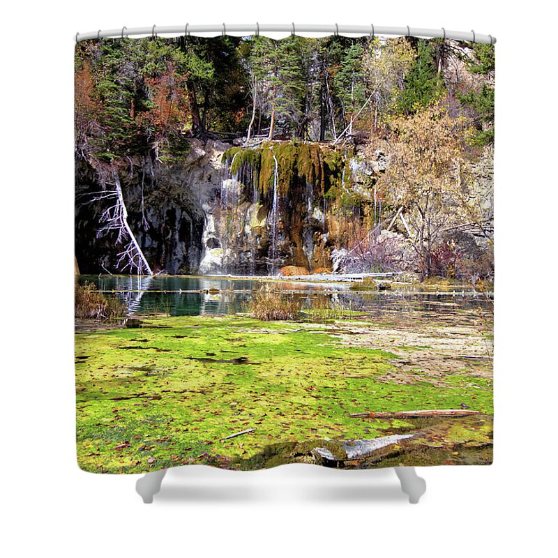 Hanging Lake Shower Curtain featuring the photograph Hanging Lake by Bob Falcone