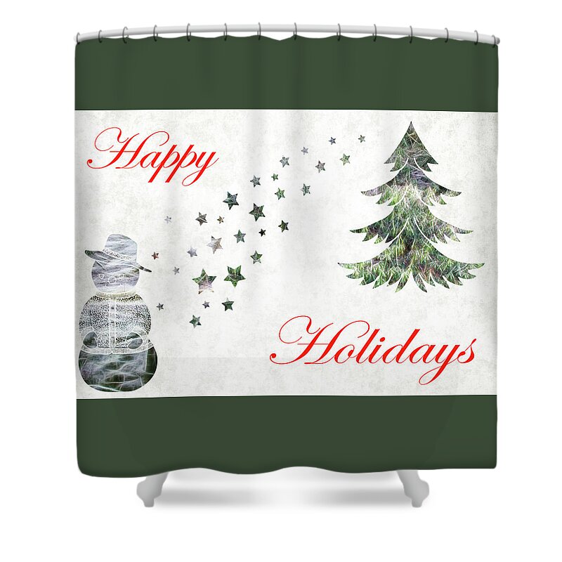 Christmas Shower Curtain featuring the photograph Happy Holidays by Crystal Wightman