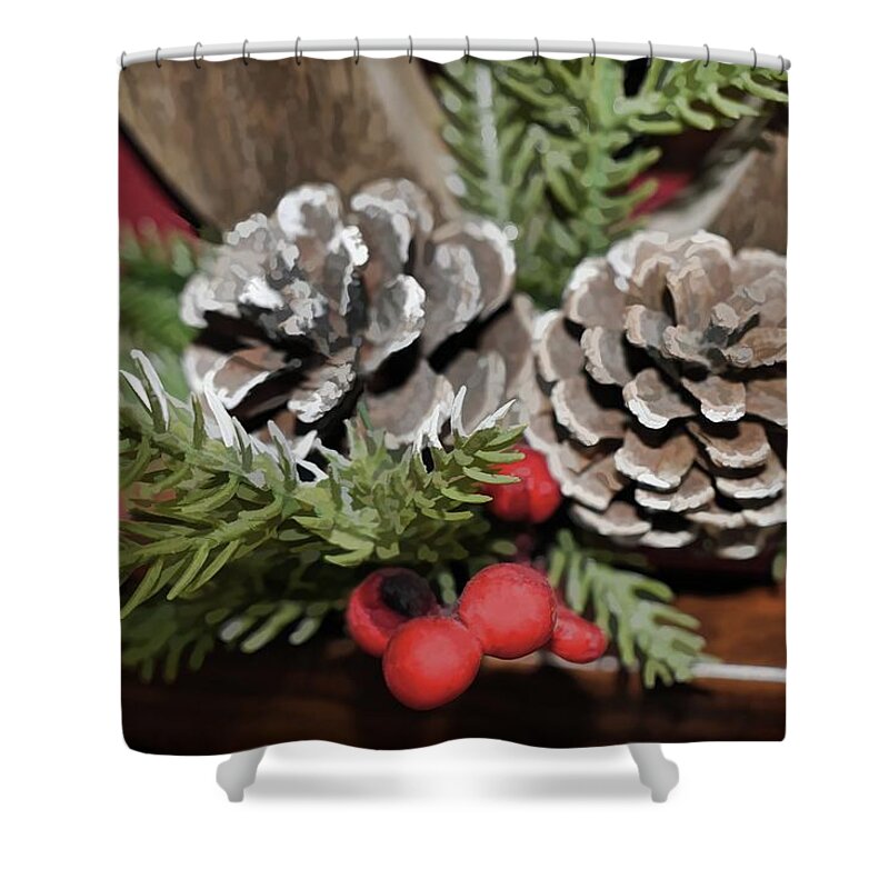 Happy Merry Shower Curtain featuring the photograph Happy Merry by Roberta Byram