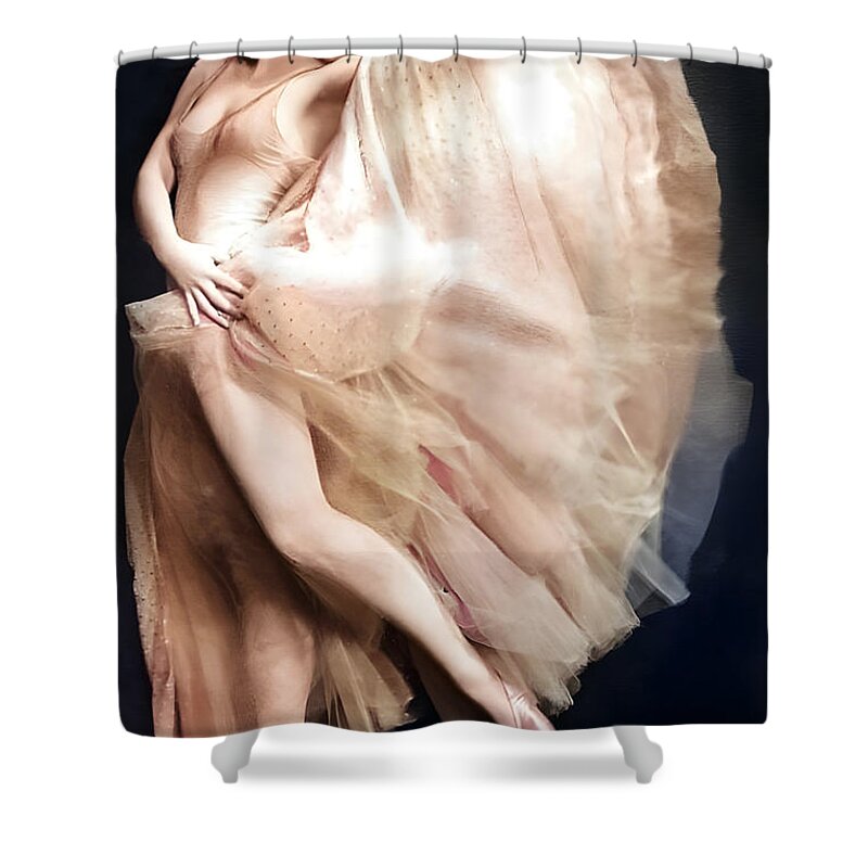 Harriet Hoctor Shower Curtain featuring the digital art Harriet Hoctor by Chuck Staley