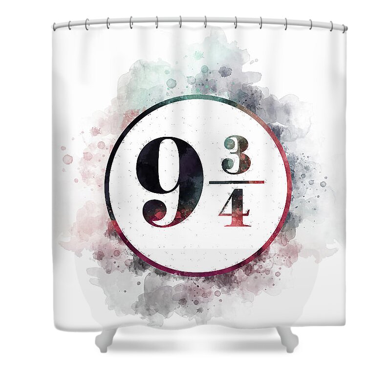 Harry Potter shower curtain track 9 3/4 wall banner 180x200cm Elbe forest red 