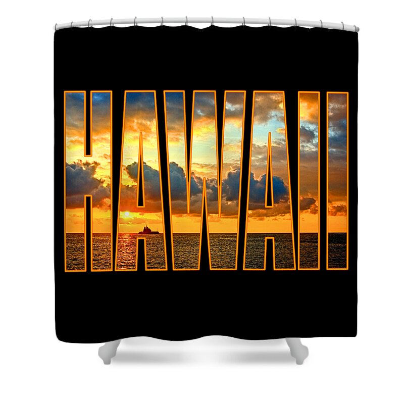  Hawaii Shower Curtain featuring the photograph Hawaii Sunset by David Lawson