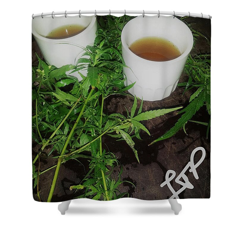 Cannabis Shower Curtain featuring the photograph Healing of the Nation by Esoteric Gardens KN