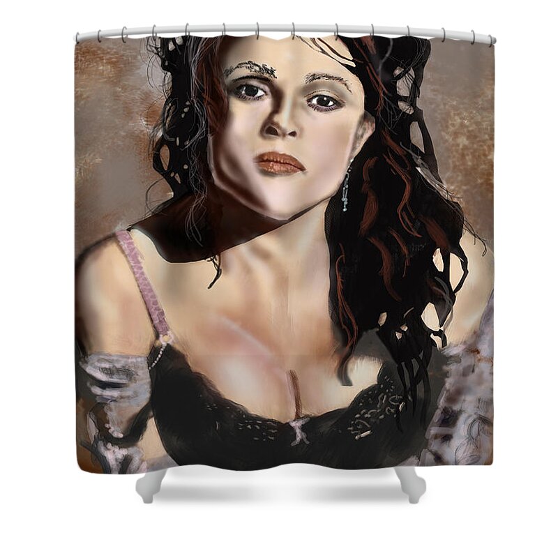  Shower Curtain featuring the digital art Helena by Rob Hartman