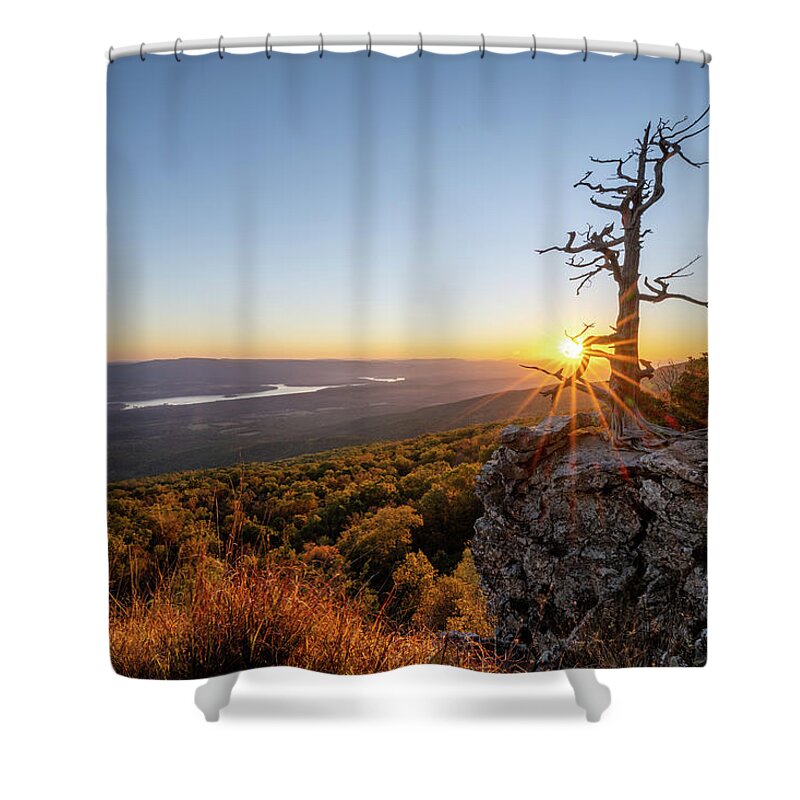 Hello Sunset Shower Curtain featuring the photograph Hello Sunset by George Buxbaum