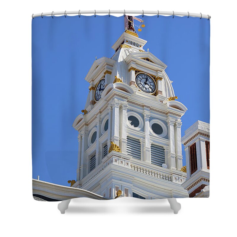 Henry County Courthouse Shower Curtain featuring the photograph Henry County Courthouse Napoleon Ohio 9943 by Jack Schultz