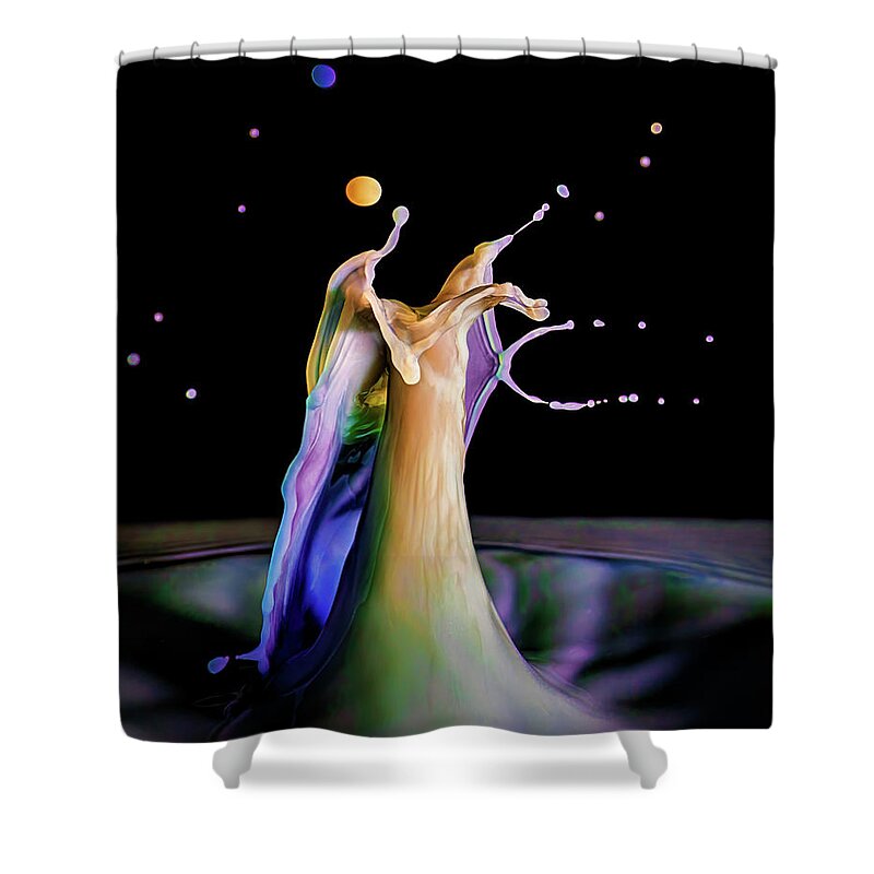 Photograph Shower Curtain featuring the photograph Here There Be Dragons by Michael McKenney