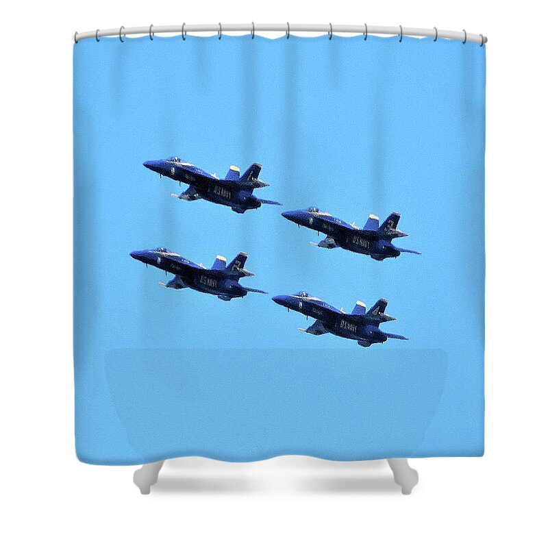 Sky Shower Curtain featuring the photograph High and Tight by Karen Stansberry