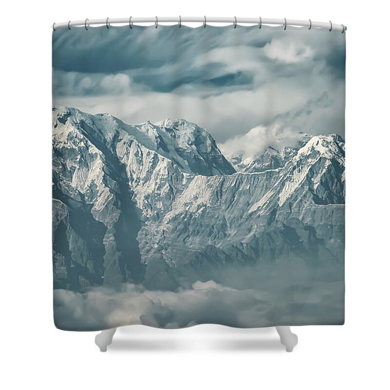 Himalayan Mountains Shower Curtains