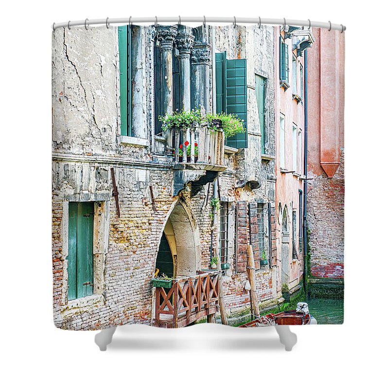 Venice Shower Curtain featuring the photograph Home In Venice by Marla Brown