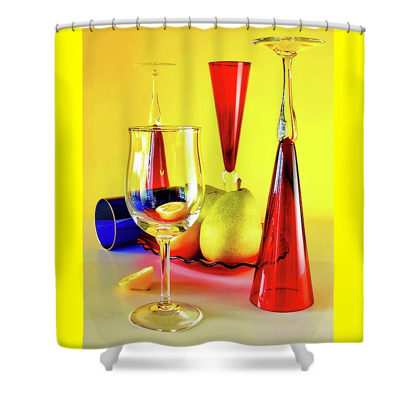 Stylllyfe Shower Curtain featuring the photograph Honor of Mondrian by Elf EVANS