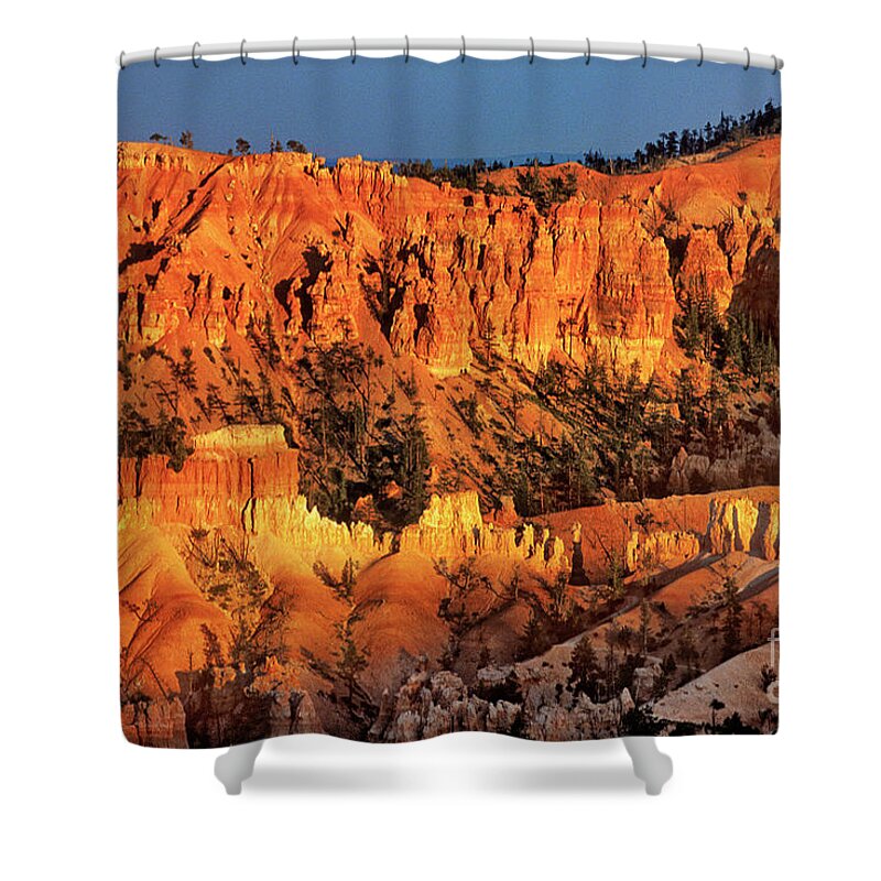 Dave Welling Shower Curtain featuring the photograph Hoodoos Sunset Bryce Canyon National Park by Dave Welling
