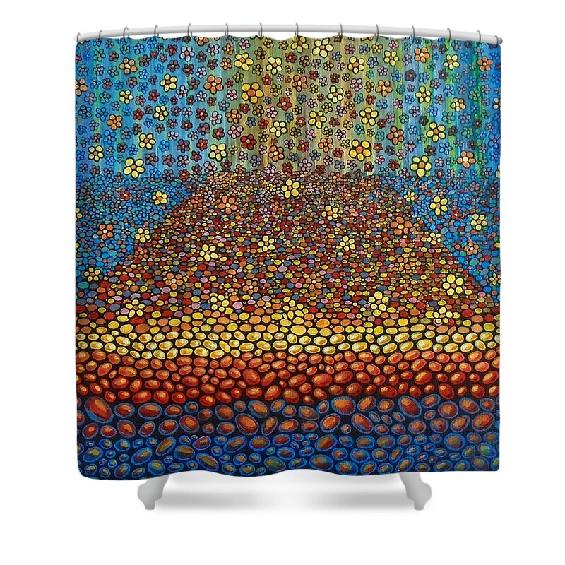Hope Shower Curtain featuring the painting Hope Rises by Mindy Huntress