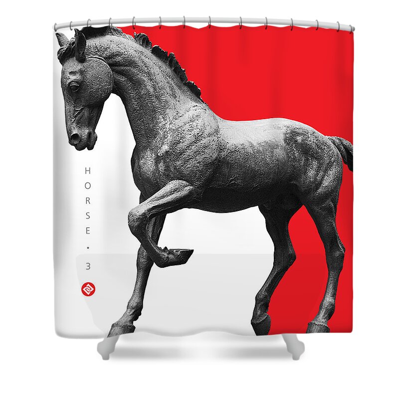 Horse Photographs Shower Curtain featuring the photograph Horse 3 by David Davies